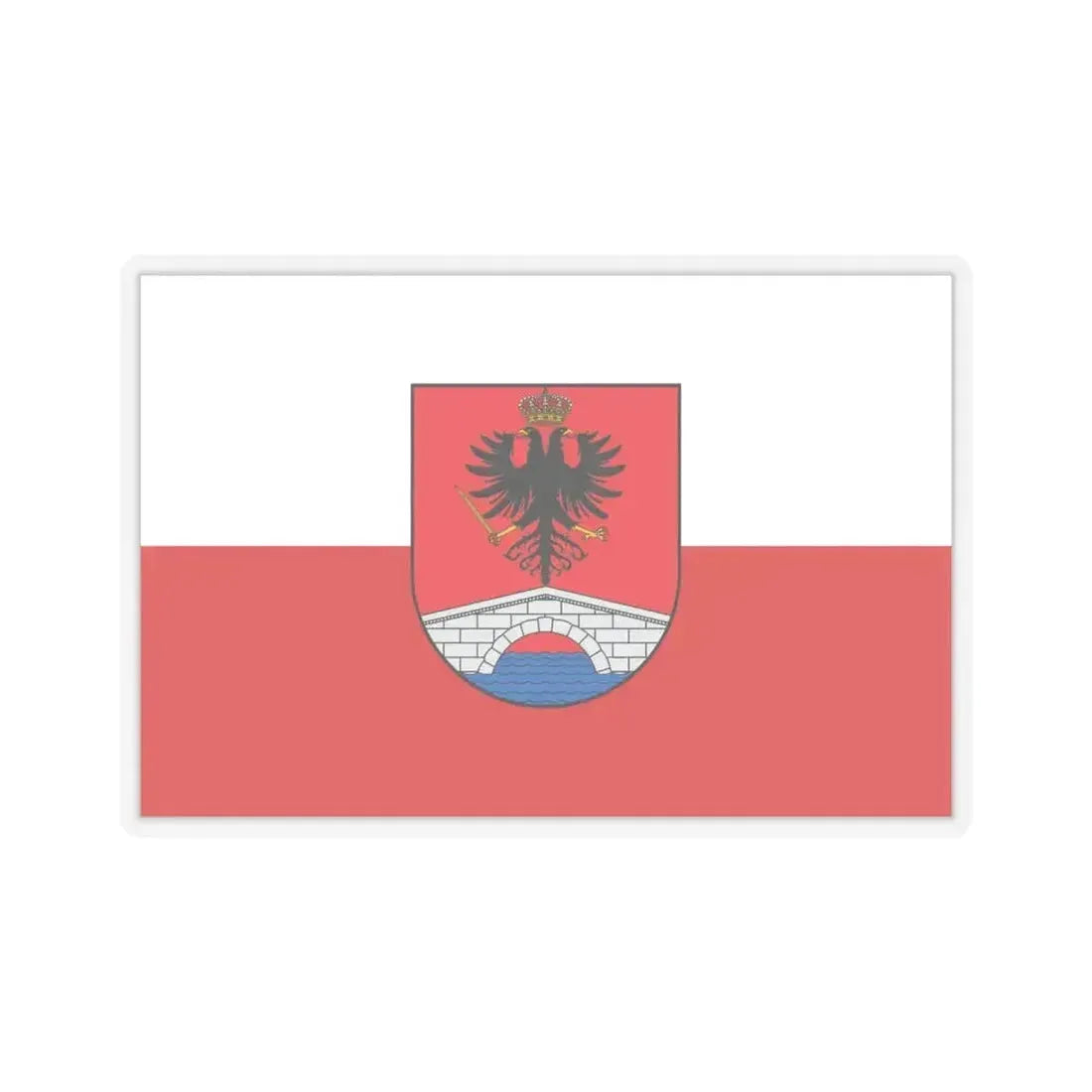 Flag of Honda Tolima Colombia - STICKER Vinyl Kiss-Cut Decal 6 Inch Transparent - The Sticker Space