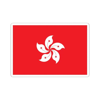 Flag of Hong Kong (China) STICKER Vinyl Kiss-Cut Decal 2 Inch White - The Sticker Space