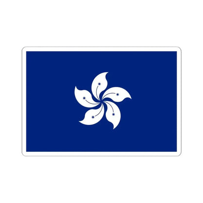 Flag of Hong Kong Special Administrative Region of the Republic of China (China) STICKER Vinyl Kiss-Cut Decal 6 Inch White - The Sticker Space