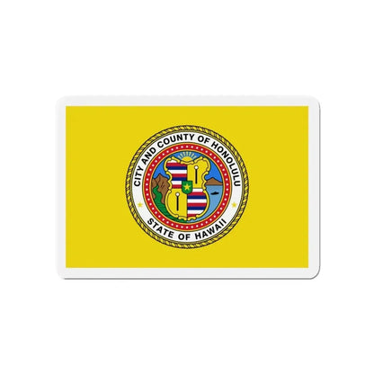 Flag of Honolulu Hawaii - Refrigerator Magnet - The Sticker Space
