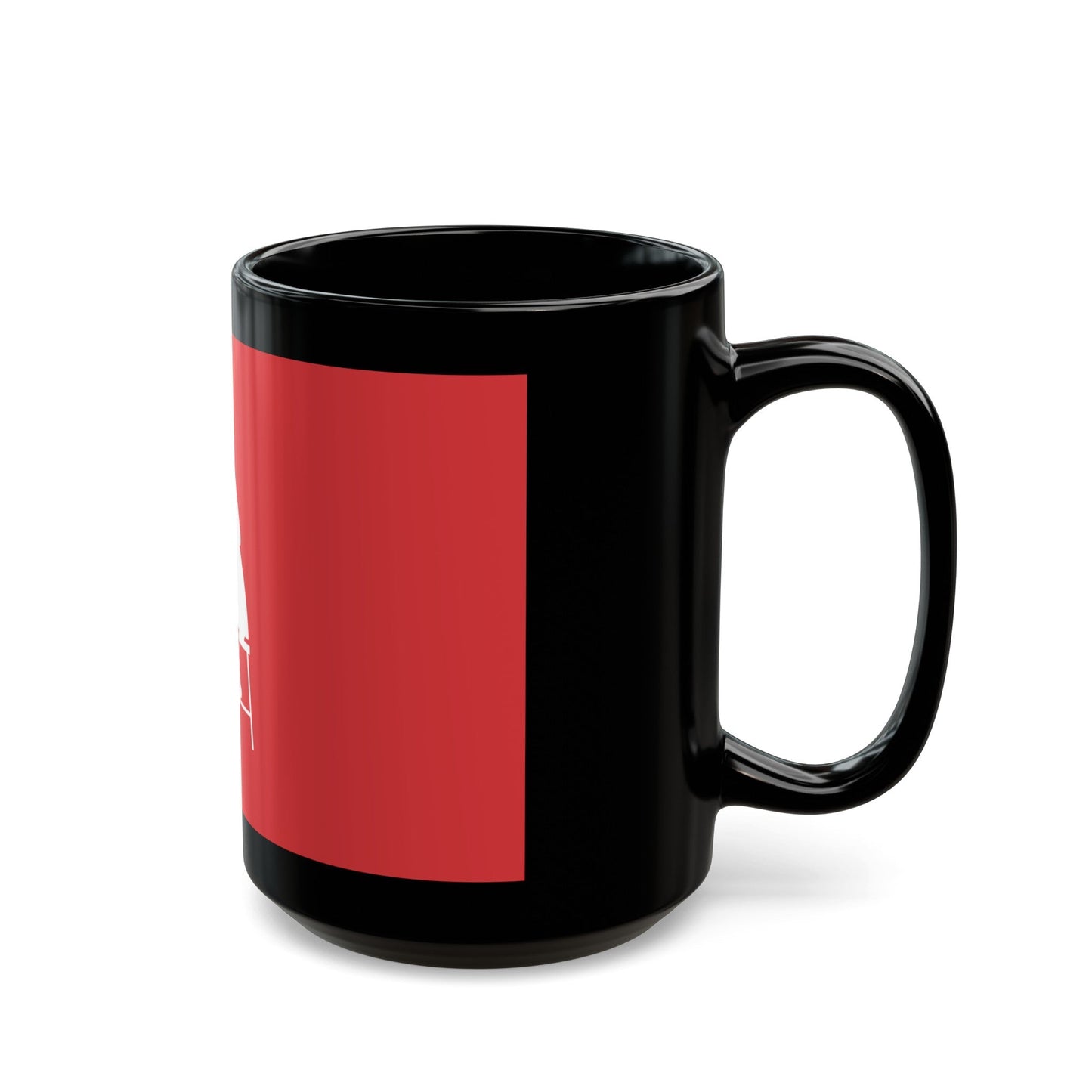 Flag of Horningsea UK - Black Coffee Mug-The Sticker Space