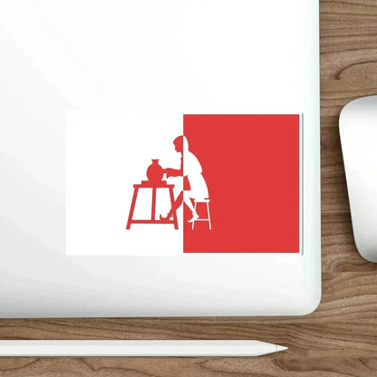 Flag of Horningsea UK STICKER Vinyl Die-Cut Decal - The Sticker Space
