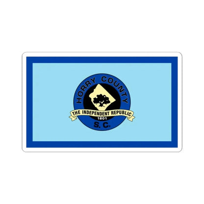Flag of Horry County South Carolina (United States) STICKER Vinyl Kiss-Cut Decal 2 Inch White - The Sticker Space