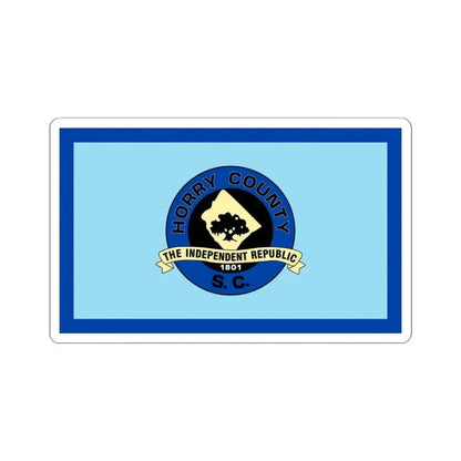 Flag of Horry County South Carolina (United States) STICKER Vinyl Kiss-Cut Decal 4 Inch White - The Sticker Space