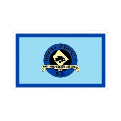 Flag of Horry County South Carolina (United States) STICKER Vinyl Kiss-Cut Decal 6 Inch White - The Sticker Space