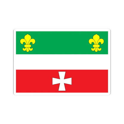 Flag of Hoshcha raion (Ukraine) STICKER Vinyl Kiss-Cut Decal 3 Inch White - The Sticker Space