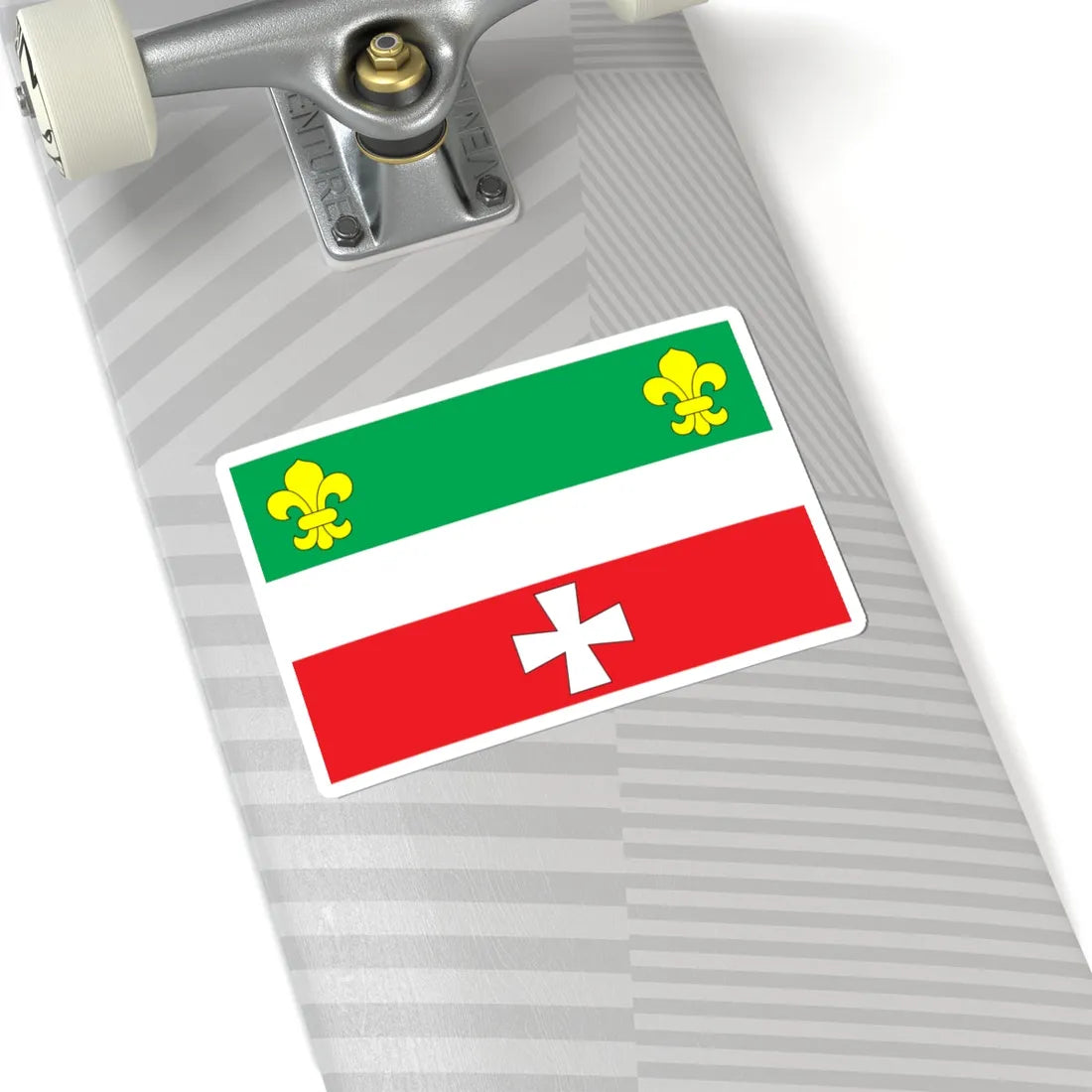 Flag of Hoshcha raion (Ukraine) STICKER Vinyl Kiss-Cut Decal - The Sticker Space