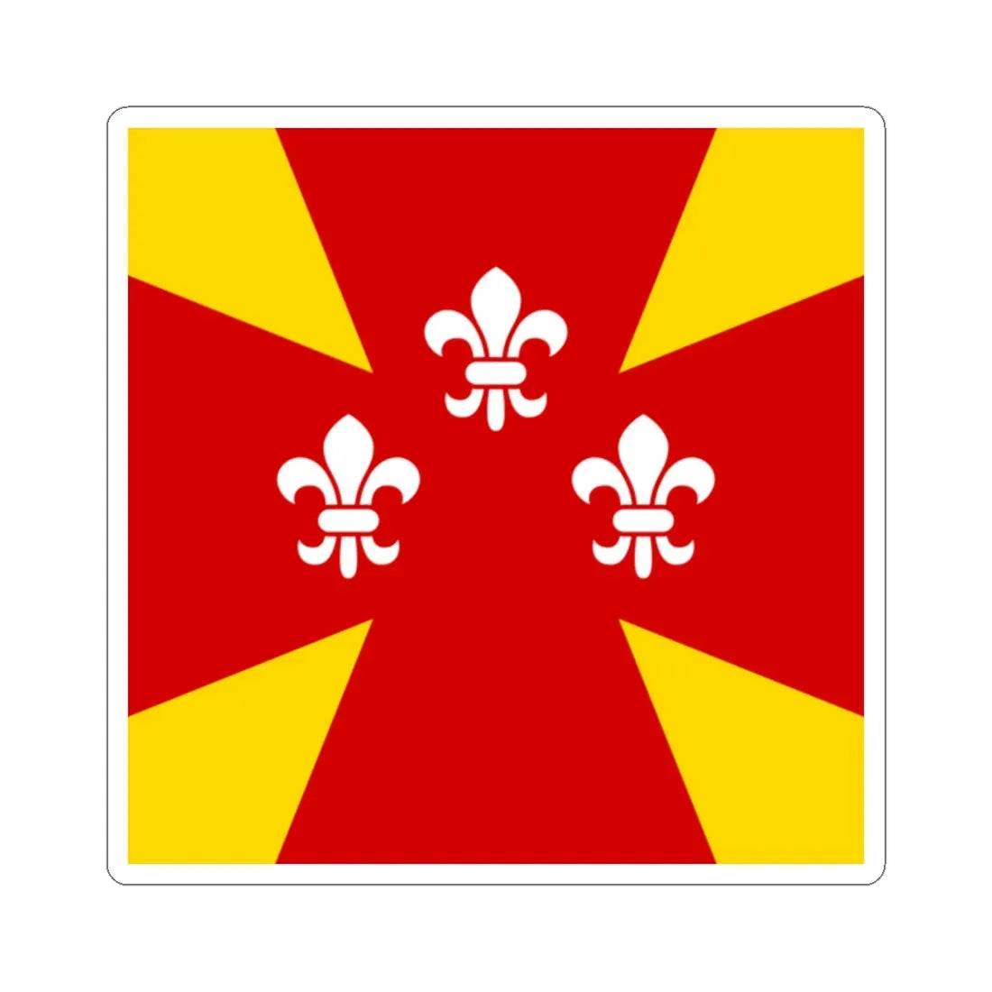 Flag of Hoshcha (Ukraine) STICKER Vinyl Kiss-Cut Decal 2 Inch White - The Sticker Space