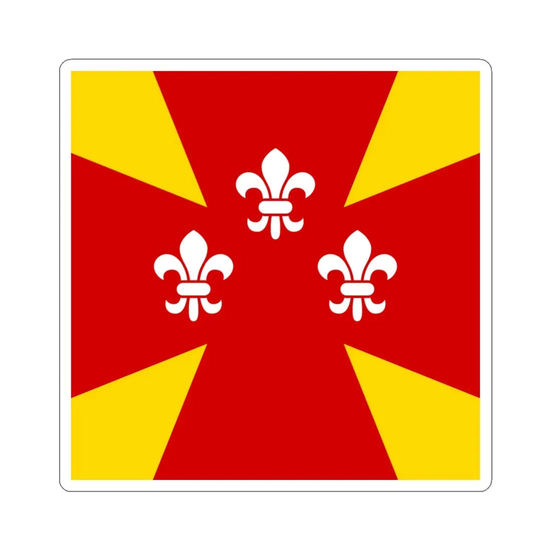 Flag of Hoshcha (Ukraine) STICKER Vinyl Kiss-Cut Decal 6 Inch White - The Sticker Space