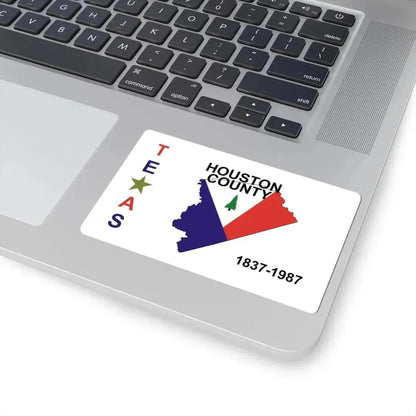 Flag of Houston County Texas (United States) STICKER Vinyl Kiss-Cut Decal - The Sticker Space
