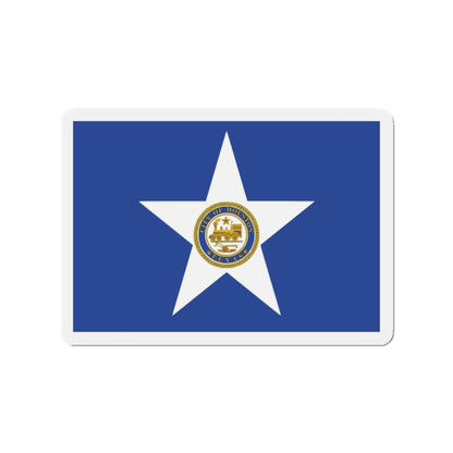 Flag of Houston Texas - Die-Cut Magnet-2" x 2"-The Sticker Space