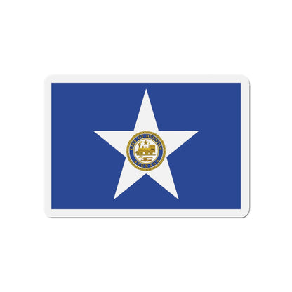 Flag of Houston Texas - Die-Cut Magnet-4" x 4"-The Sticker Space