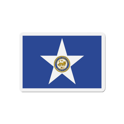 Flag of Houston Texas - Die-Cut Magnet-5" x 5"-The Sticker Space