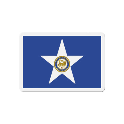 Flag of Houston Texas - Die-Cut Magnet-6 × 6"-The Sticker Space