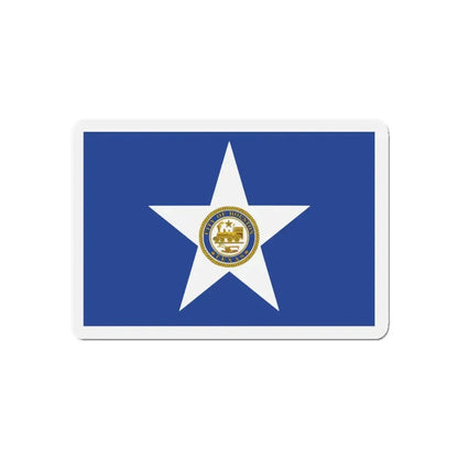 Flag of Houston Texas - Refrigerator Magnet 5 Inch - The Sticker Space
