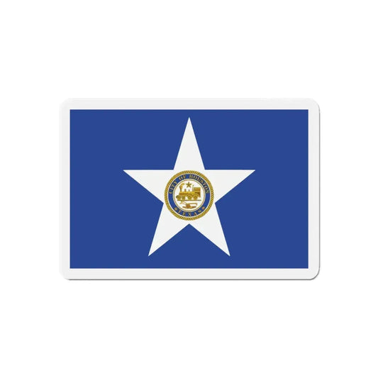 Flag of Houston Texas - Refrigerator Magnet 6 Inch - The Sticker Space
