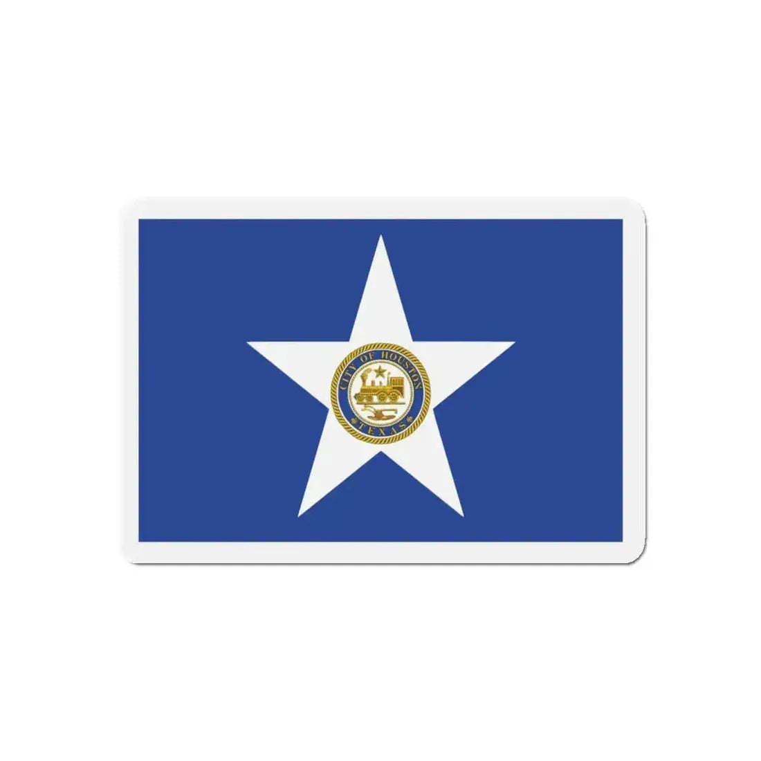 Flag of Houston Texas - Refrigerator Magnet - The Sticker Space