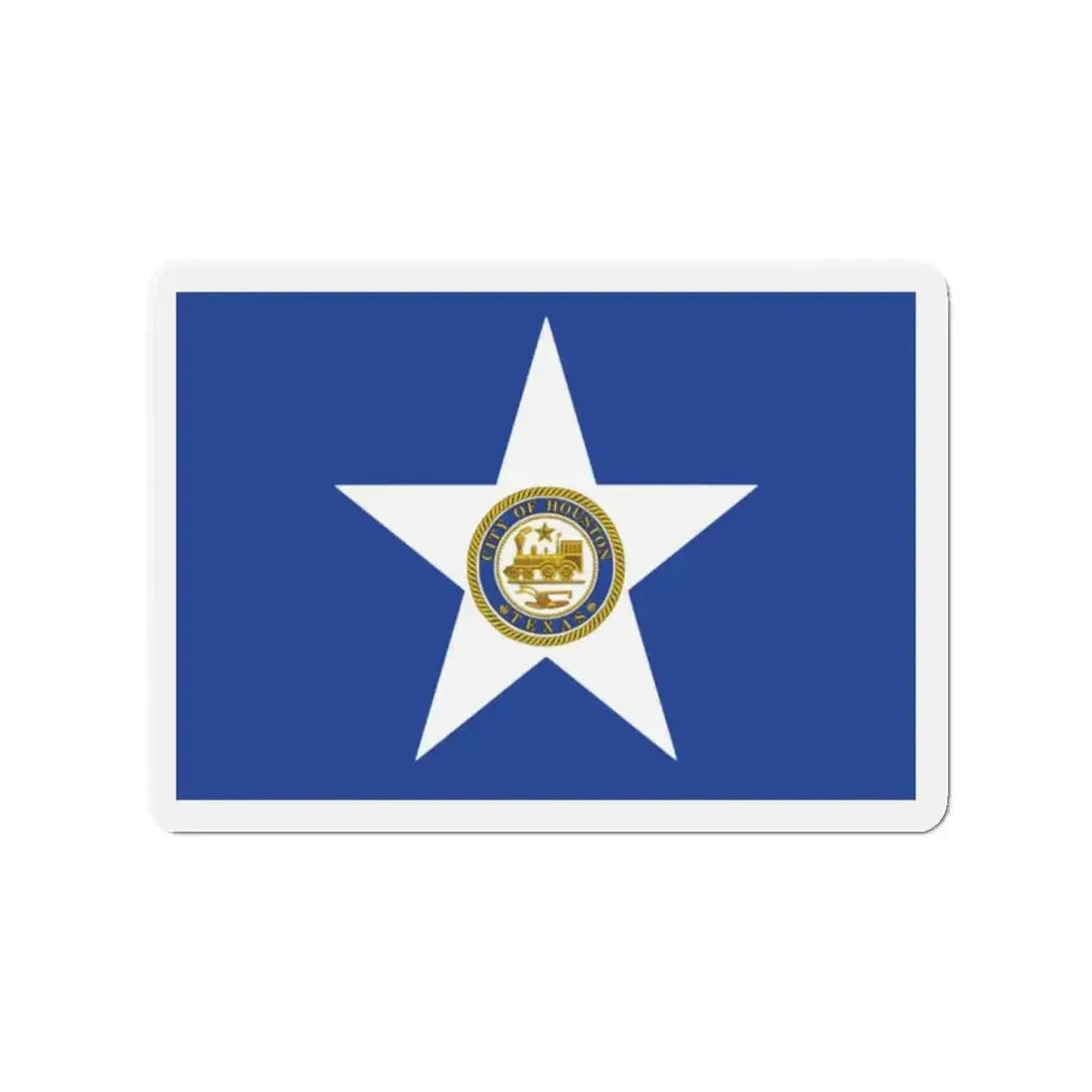 Flag of Houston Texas - Refrigerator Magnet - The Sticker Space