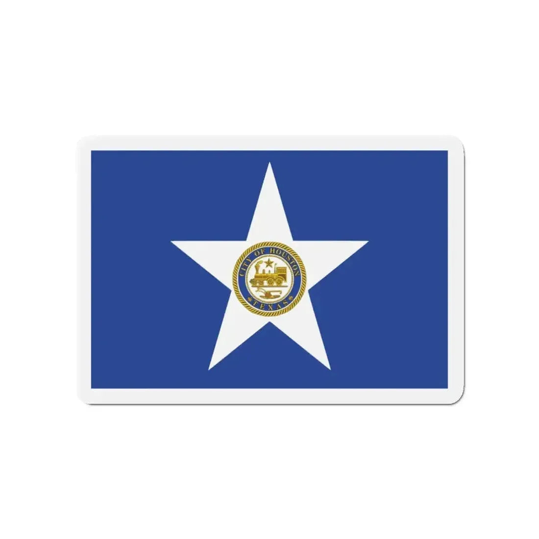 Flag of Houston Texas - Refrigerator Magnet - The Sticker Space