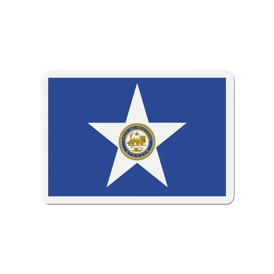 Flag of Houston Texas - Refrigerator Magnet - The Sticker Space