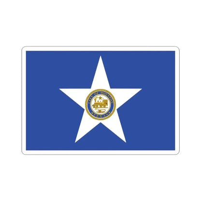 Flag of Houston Texas (United States) STICKER Vinyl Kiss-Cut Decal 3 Inch White - The Sticker Space