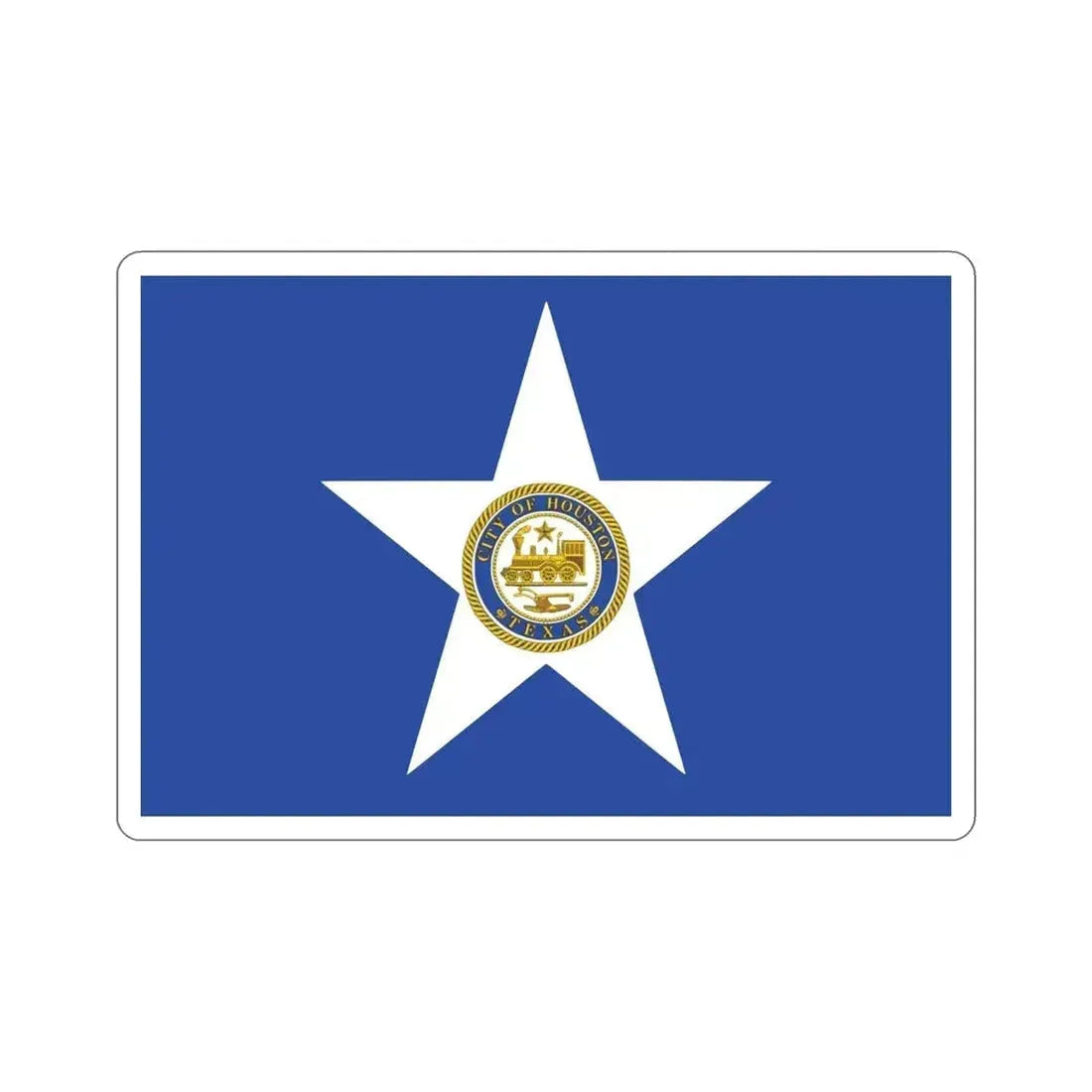 Flag of Houston Texas USA STICKER Vinyl Die-Cut Decal - The Sticker Space