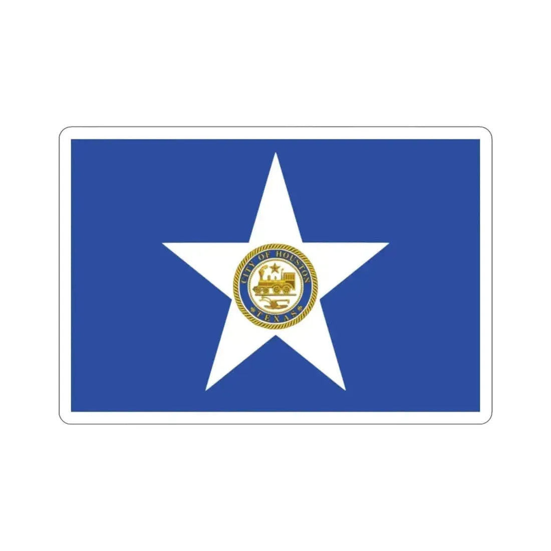 Flag of Houston Texas USA STICKER Vinyl Die-Cut Decal - The Sticker Space