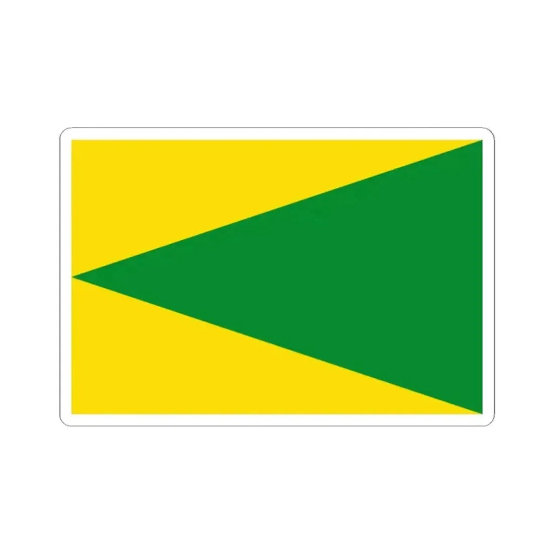 Flag of Houyet (Belgium) STICKER Vinyl Kiss-Cut Decal 2 Inch White - The Sticker Space