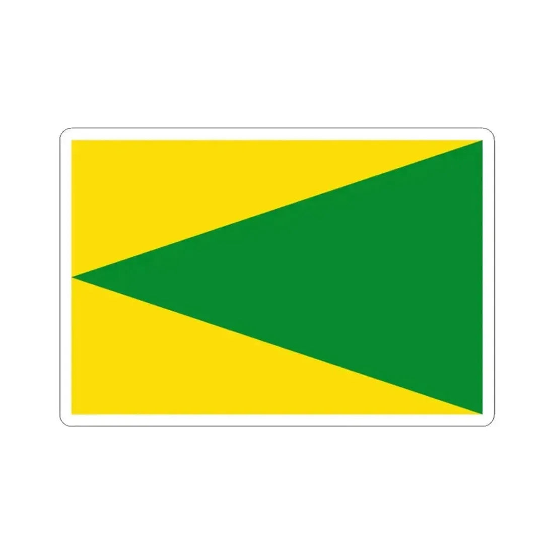 Flag of Houyet (Belgium) STICKER Vinyl Kiss-Cut Decal 3 Inch White - The Sticker Space