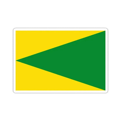 Flag of Houyet (Belgium) STICKER Vinyl Kiss-Cut Decal 3 Inch White - The Sticker Space