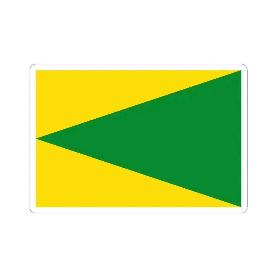 Flag of Houyet (Belgium) STICKER Vinyl Kiss-Cut Decal 4 Inch White - The Sticker Space