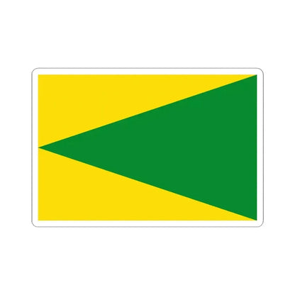 Flag of Houyet (Belgium) STICKER Vinyl Kiss-Cut Decal 4 Inch White - The Sticker Space