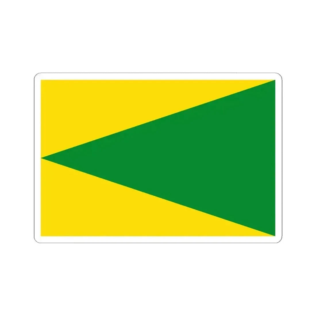 Flag of Houyet (Belgium) STICKER Vinyl Kiss-Cut Decal 6 Inch White - The Sticker Space