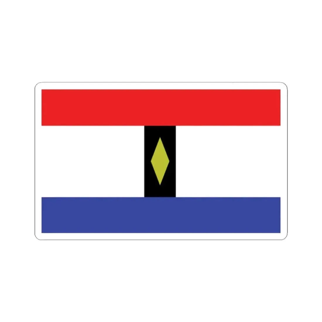 Flag of Howe TX (United States) STICKER Vinyl Kiss-Cut Decal 2 Inch White - The Sticker Space