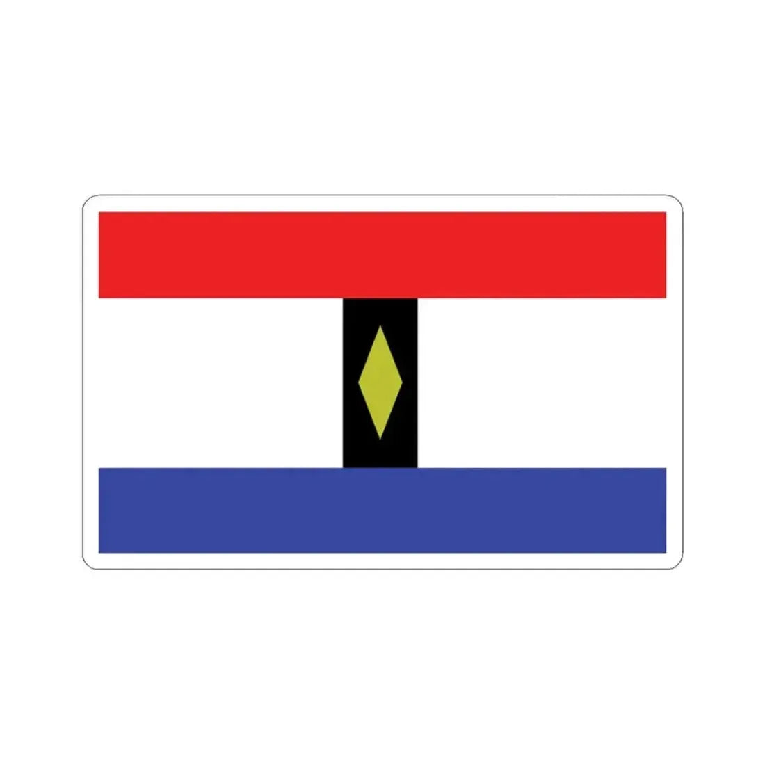 Flag of Howe TX (United States) STICKER Vinyl Kiss-Cut Decal 3 Inch White - The Sticker Space