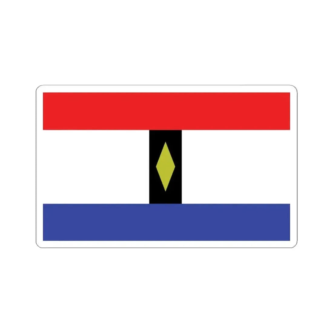 Flag of Howe TX (United States) STICKER Vinyl Kiss-Cut Decal 4 Inch White - The Sticker Space