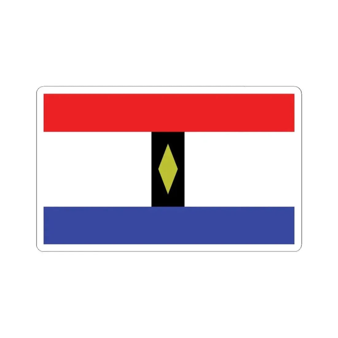 Flag of Howe TX (United States) STICKER Vinyl Kiss-Cut Decal 6 Inch White - The Sticker Space