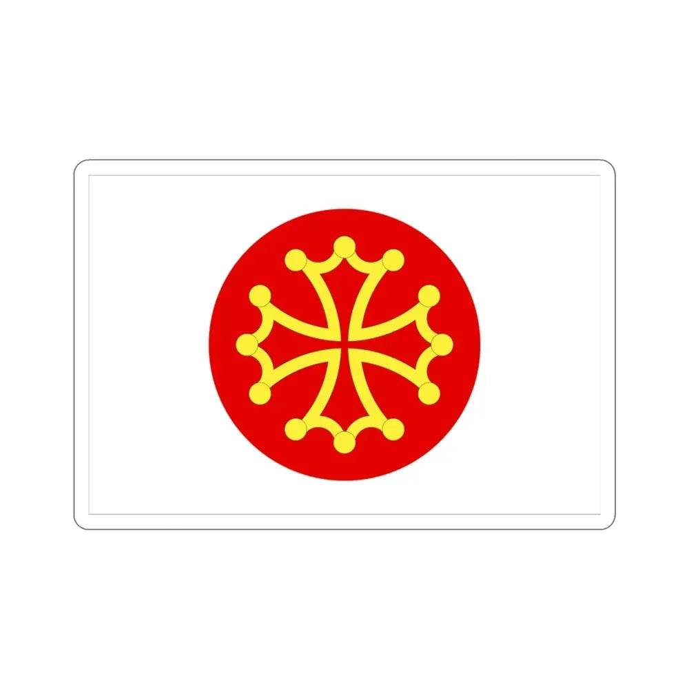 Flag of Hérault France 2 STICKER Vinyl Die-Cut Decal 3 Inch - The Sticker Space