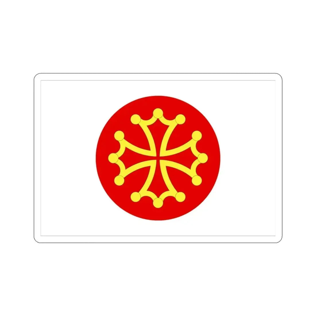 Flag of Hérault France 2 STICKER Vinyl Die-Cut Decal 3 Inch - The Sticker Space