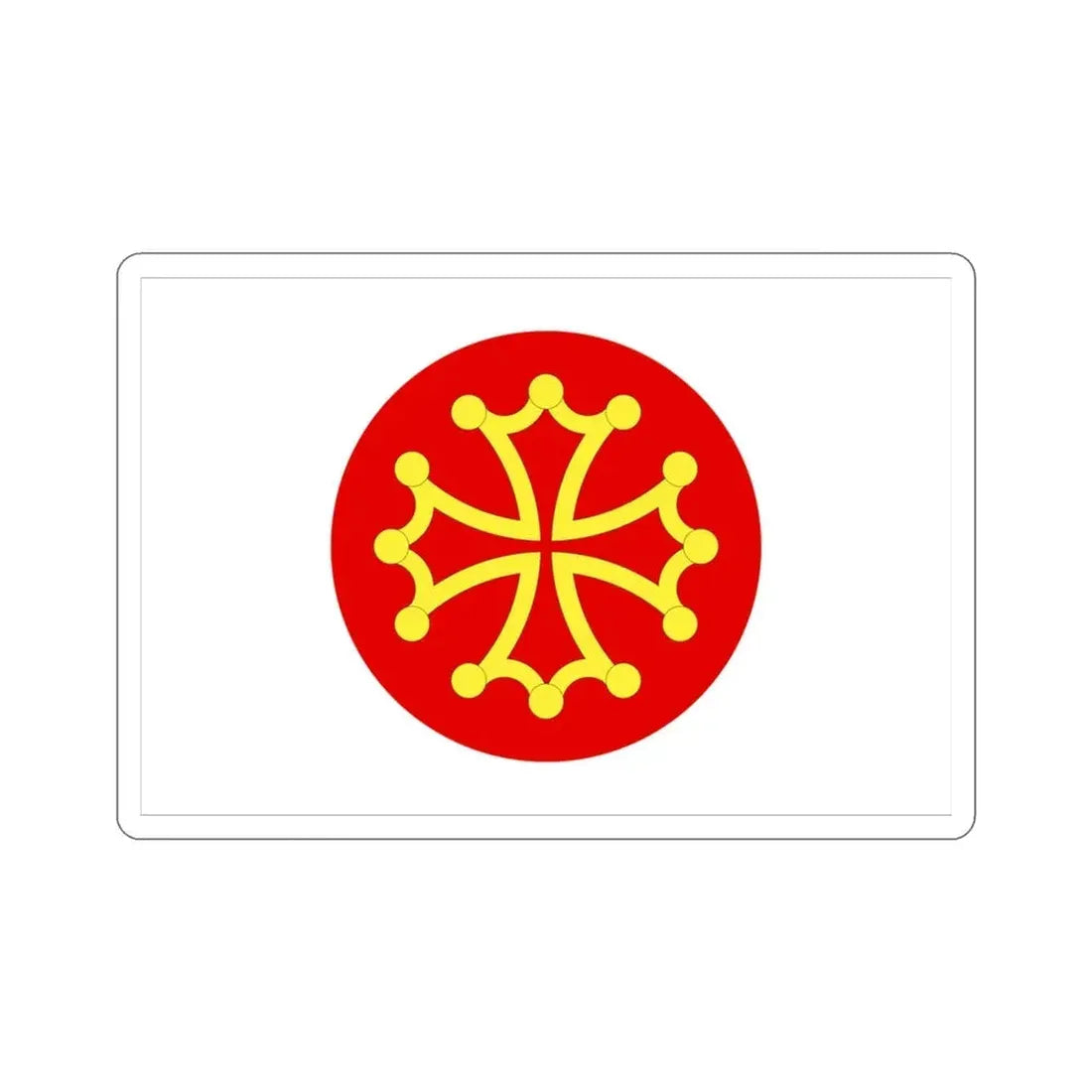 Flag of Hérault France 2 STICKER Vinyl Die-Cut Decal 3 Inch - The Sticker Space