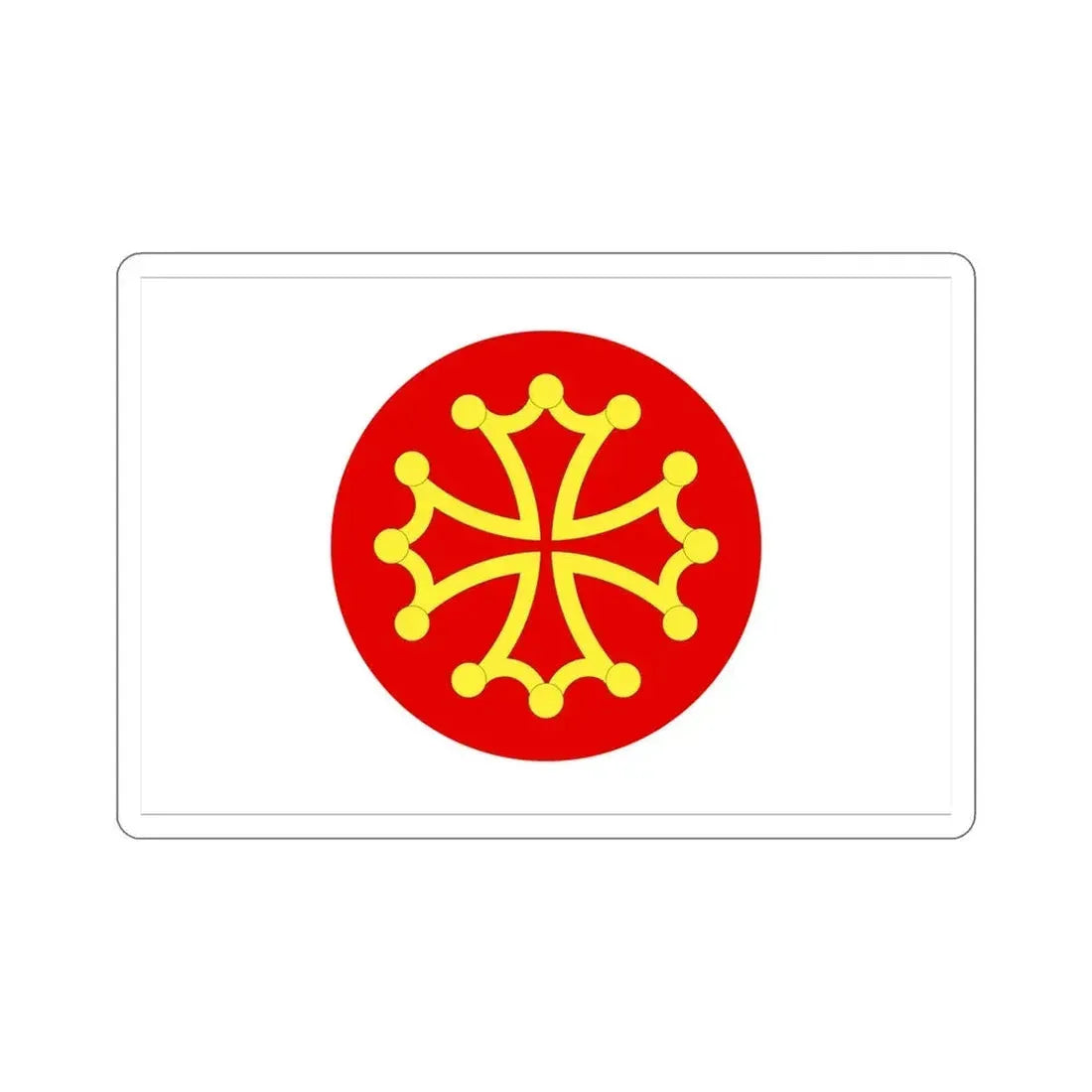Flag of Hérault France 2 STICKER Vinyl Die-Cut Decal 5 Inch - The Sticker Space