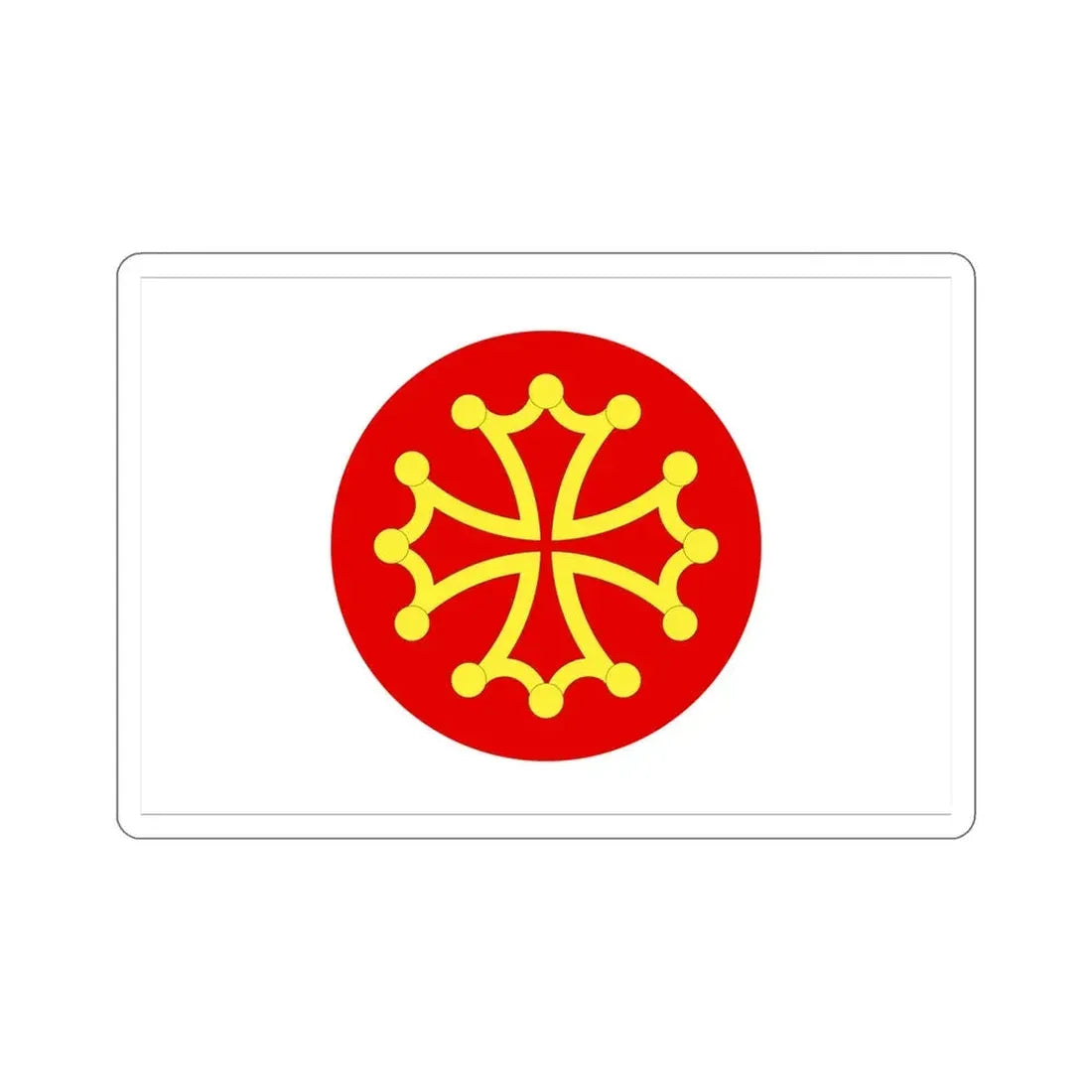 Flag of Hérault France 2 STICKER Vinyl Die-Cut Decal 5 Inch - The Sticker Space