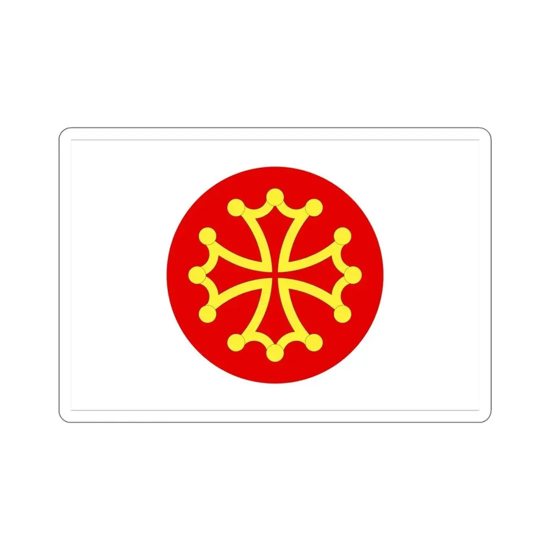 Flag of Hérault France 2 STICKER Vinyl Die-Cut Decal 6 Inch - The Sticker Space