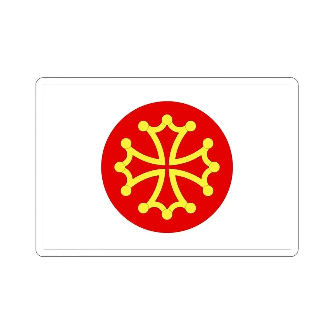 Flag of Hérault France 2 STICKER Vinyl Die-Cut Decal 6 Inch - The Sticker Space