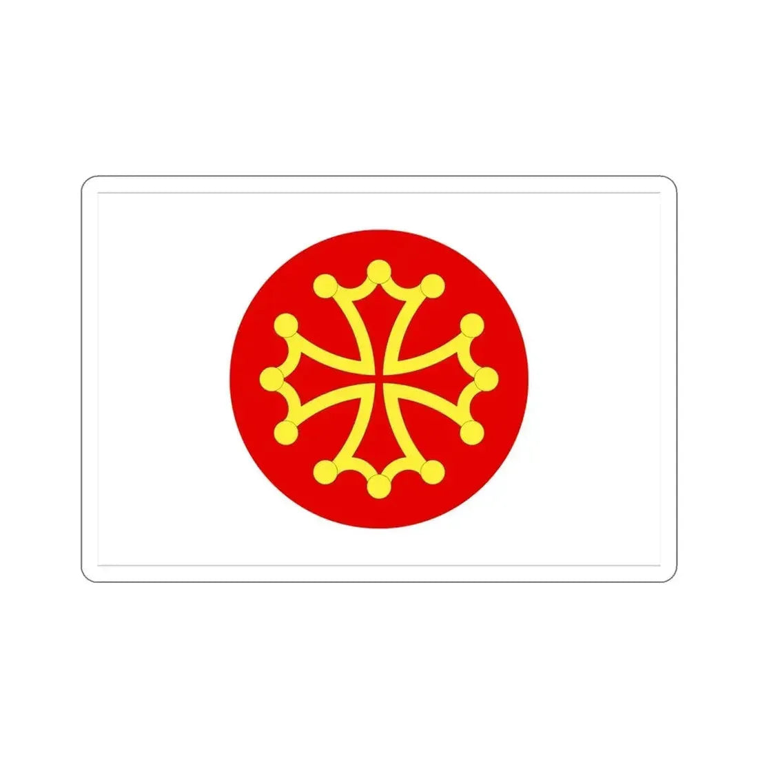Flag of Hérault France 2 STICKER Vinyl Die-Cut Decal - The Sticker Space