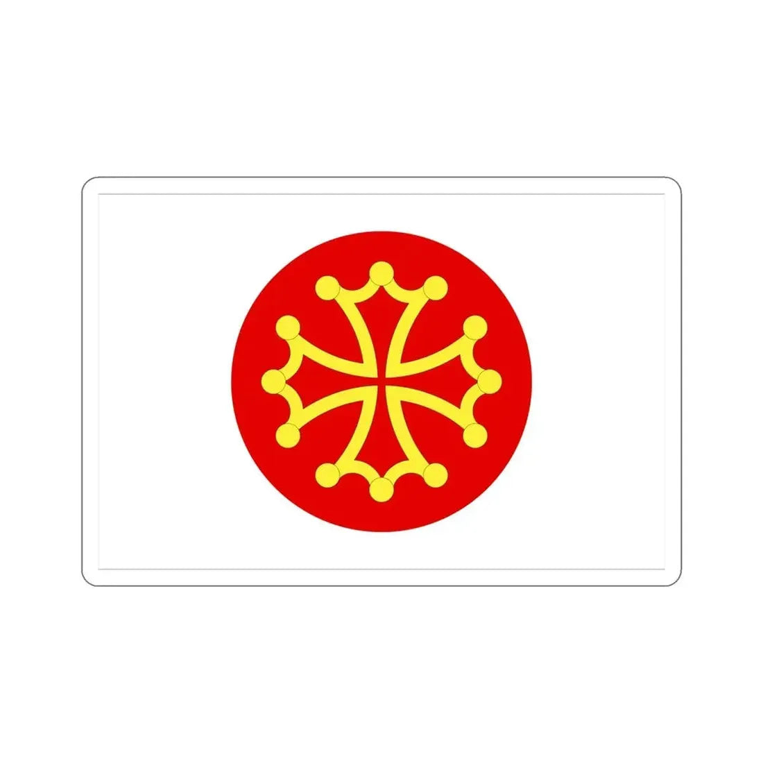 Flag of Hérault France 2 STICKER Vinyl Die-Cut Decal - The Sticker Space