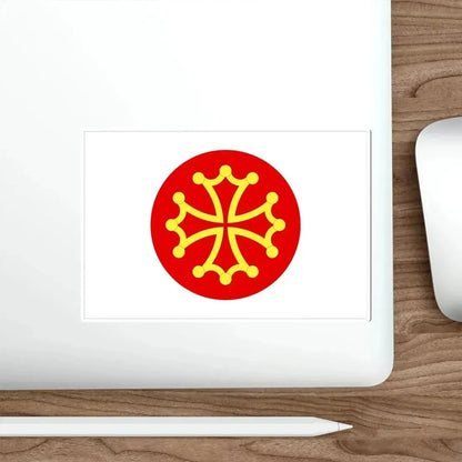 Flag of Hérault France 2 STICKER Vinyl Die-Cut Decal - The Sticker Space