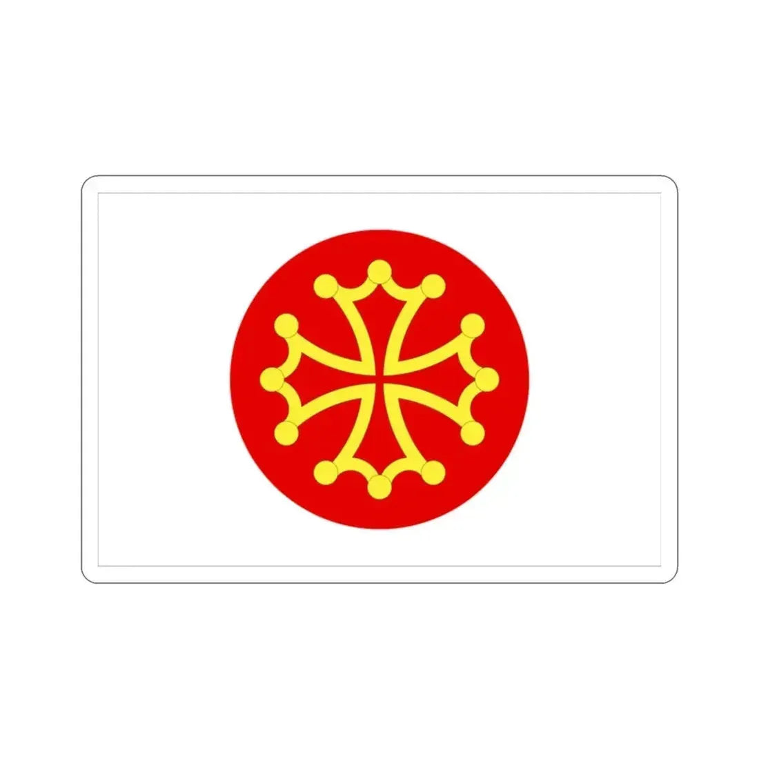 Flag of Hérault France 2 STICKER Vinyl Die-Cut Decal - The Sticker Space