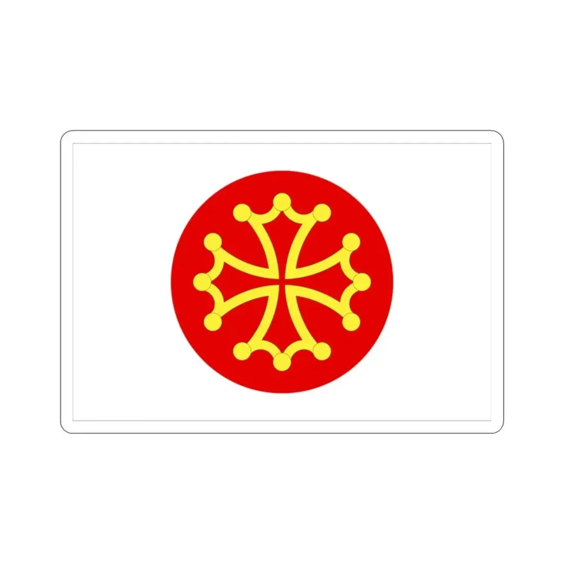 Flag of Hérault France 2 STICKER Vinyl Die-Cut Decal - The Sticker Space