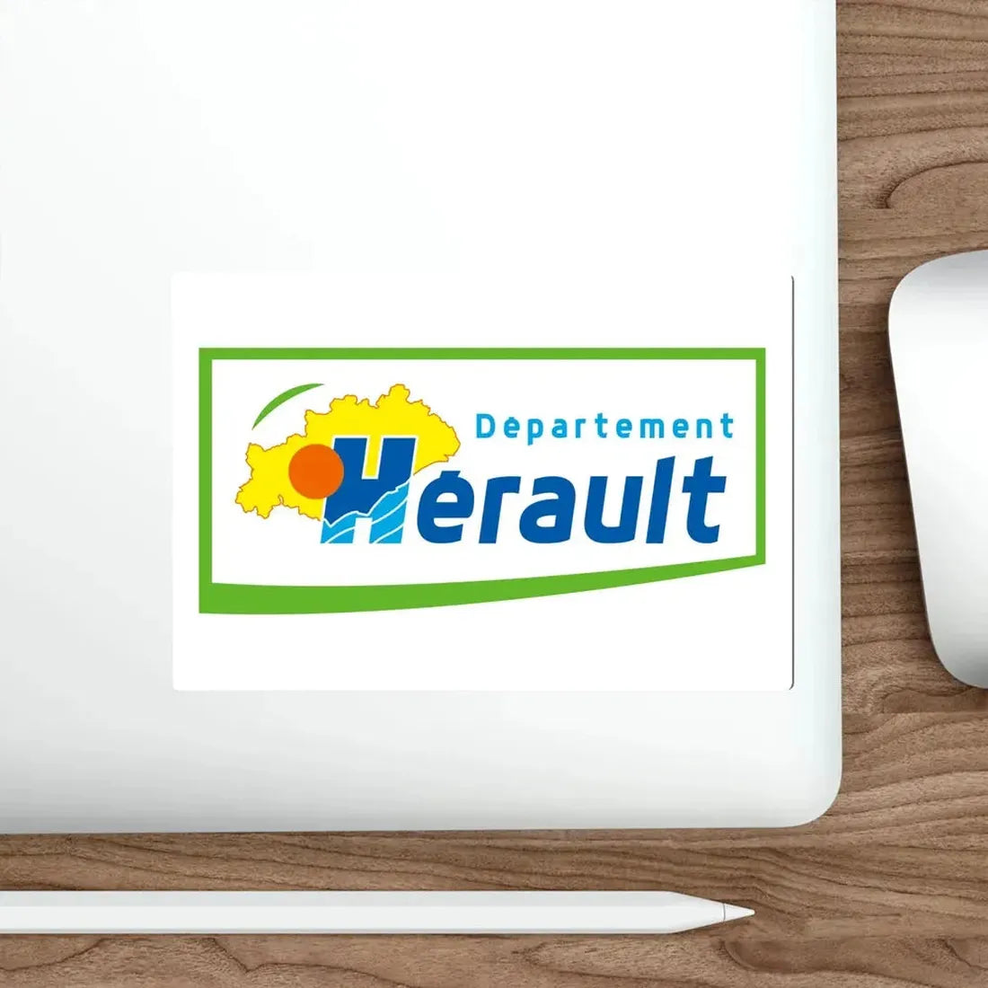 Flag of Hérault France STICKER Vinyl Die-Cut Decal - The Sticker Space